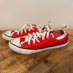 Red converse size 3